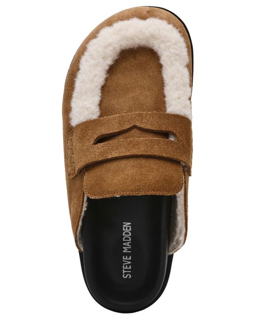 Steve Madden Brown Tomlin Cozy Clogs
