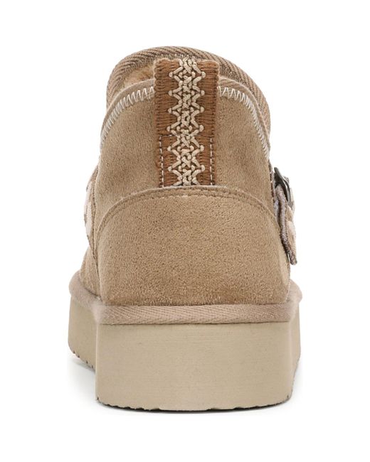 Blowfish Natural Mokolo Round Toe Pull On Platform Short Boots