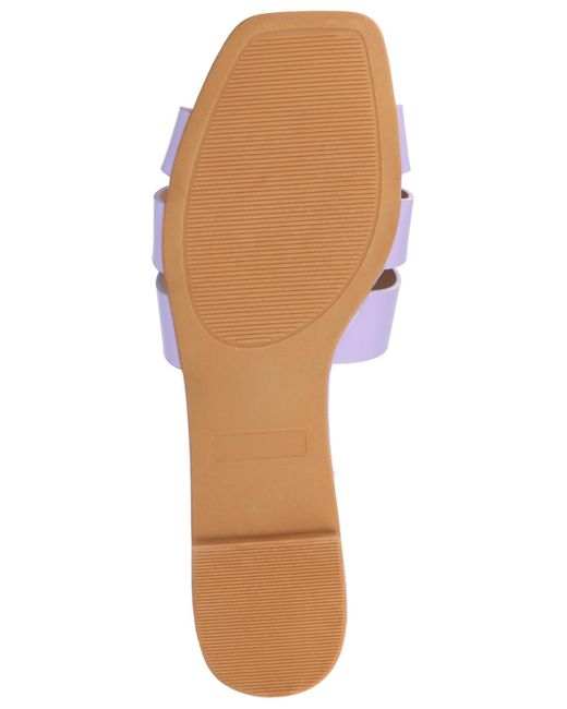 Journee Collection Purple Arrina Slip On Flat Sandals