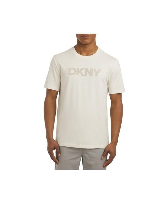 DKNY White Dorsey Dot Tee for men