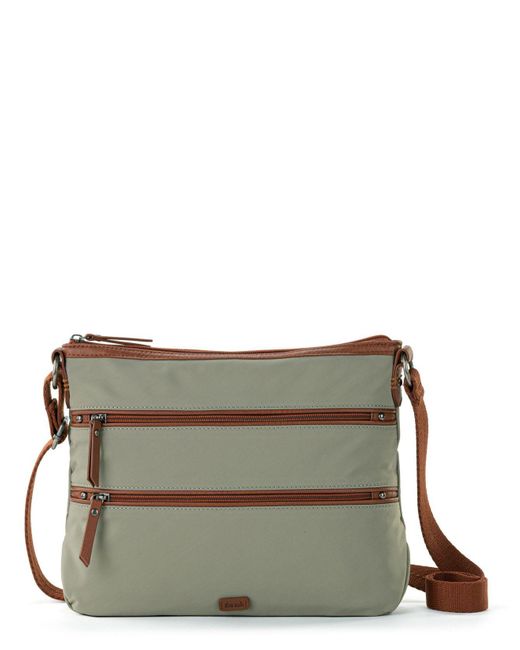 The Sak Esperato Nylon Crossbody in Gray Lyst