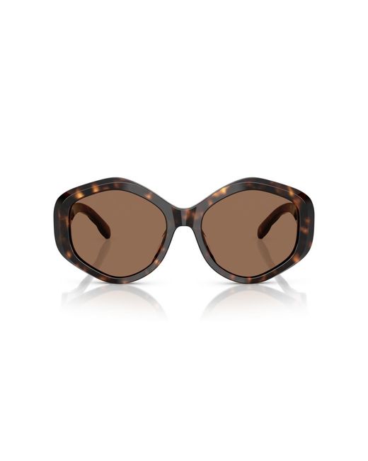 Tory Burch Brown Large Sunglasses