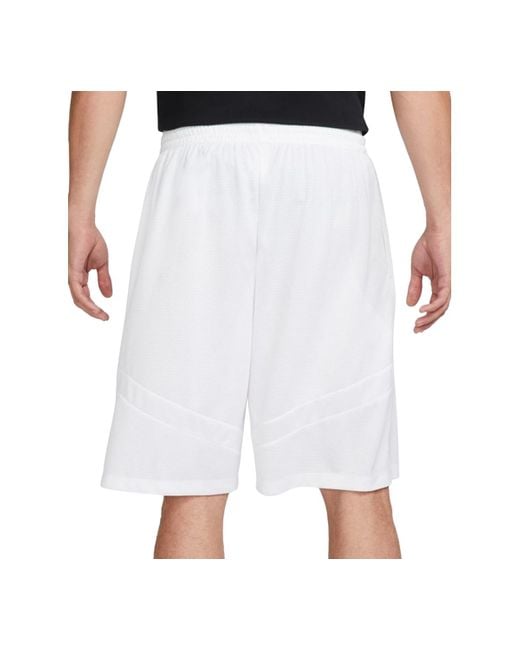 Nike White Icon Dri-fit Moisture-wicking 11" Basketball Shorts for men