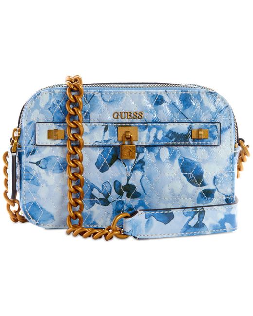 Guess Noelle Crossbody Camera Bag in Blue Floral (Blue) Lyst