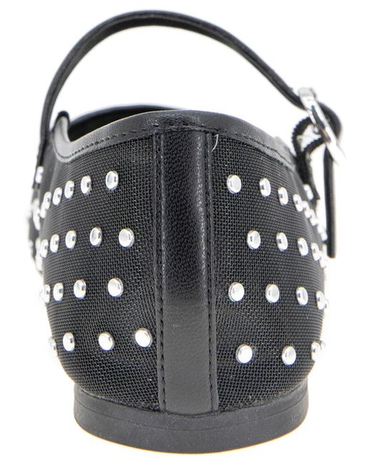 Kenneth Cole Black Jasper Mesh Mary Jane Ballet Flats
