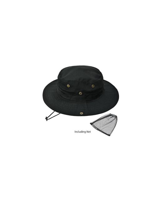 Multijoy Black Foldable Boonie Hat Upf 50+ Sun Protection For Hiking Fishing Summer