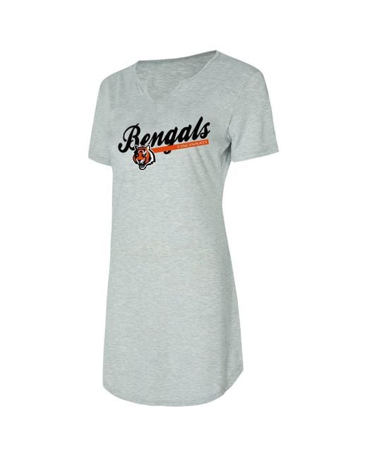 Concepts Sport Gray Cincinnati Bengals Petition Knit Nightshirt
