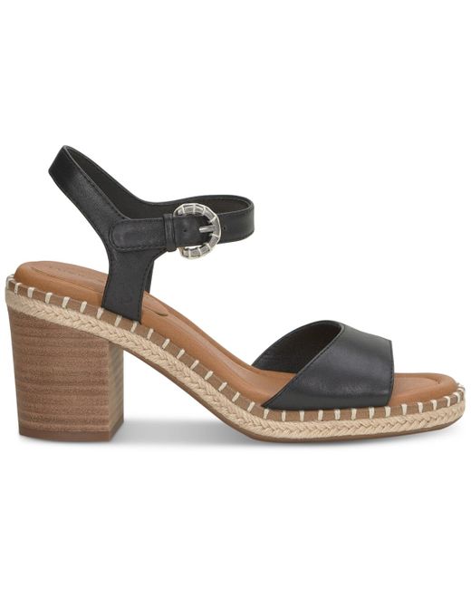 Lucky Brand Brown Jennyl Block-heel Espadrille Sandals