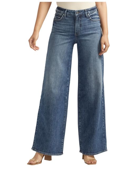 Silver Jeans Co. Blue Isbister High Rise Wide Leg Jeans
