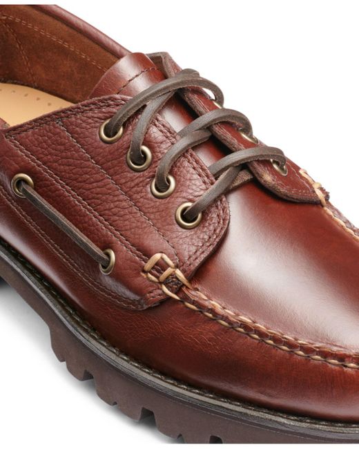 G.H. Bass & Co. Ranger Super Lug Camp Moc Hand Sewn Boat Shoes in Brown