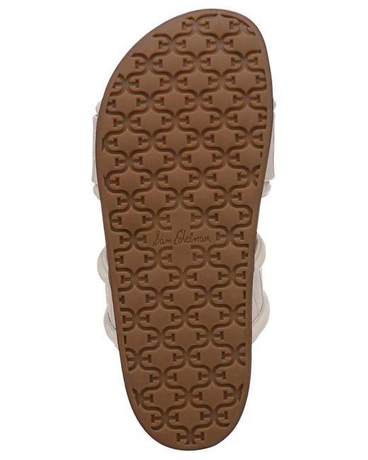 Sam Edelman Brown Rowan Emblem Slide Footbed Sandals