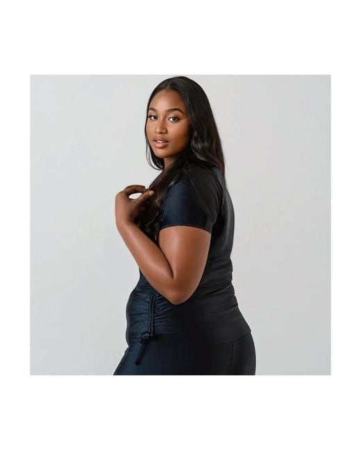 Calypsa Blue Plus Size Adele Swim Top