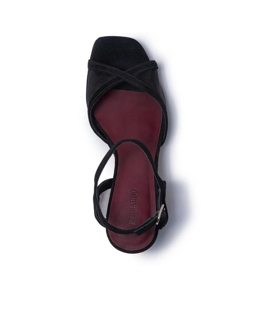 Bernardo Black Celeste Platform Sandal
