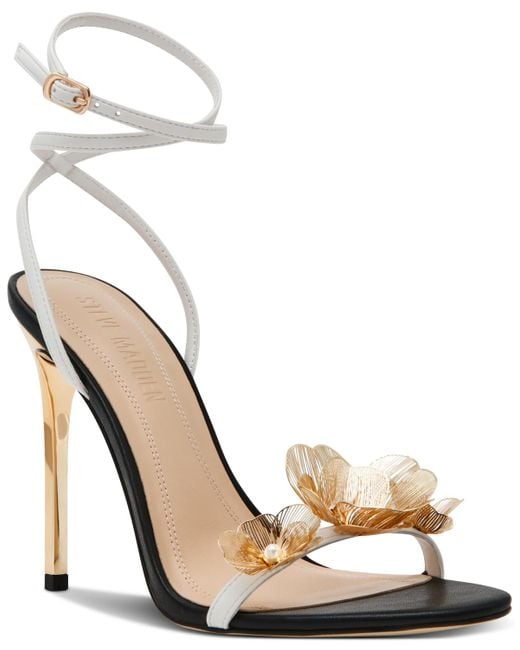 Steve Madden Sheila Floral Embellished Stiletto Sandals in