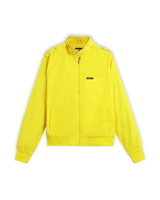 Members Only Yellow Classic Iconic Racer Jacket (slim Fit) for men