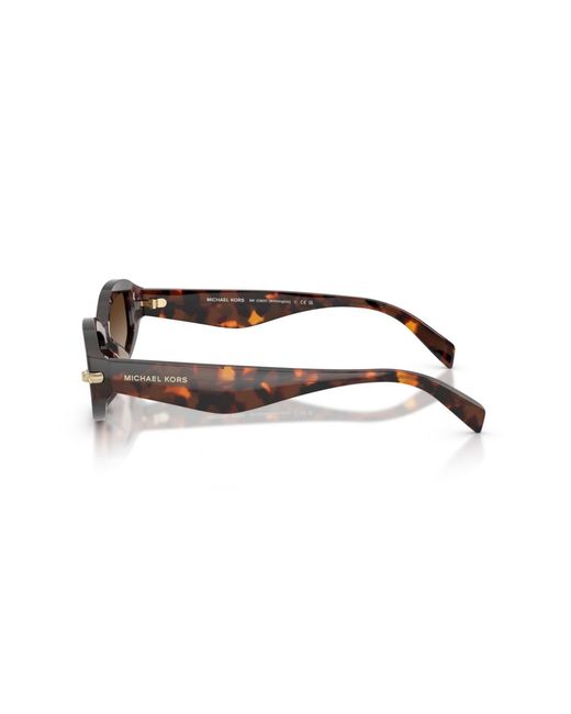 Michael Kors Brown Oval Sunglasses