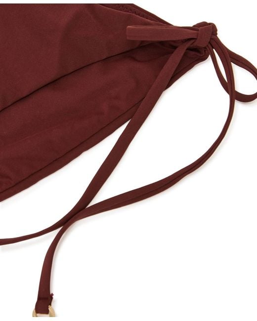 Reiss Brown Ruby Tie Side Bikini Bottom
