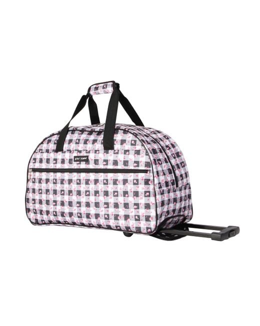 Betsey Johnson Carryon Softside Rolling Duffel Bag in White Lyst