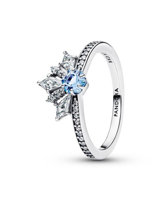 Pandora White Disney Frozen Queen Elsa Tiara Ring