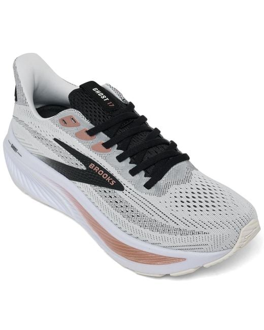 Brooks White Ghost 17 Running Sneakers From Finish Line