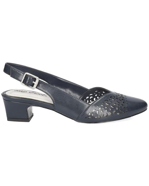 Easy Street Blue Sofie Slingback Pumps