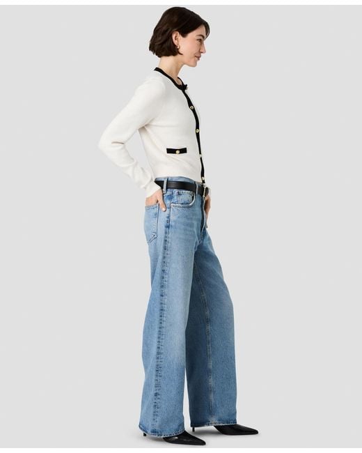 French Connection White Button-front Fitted Cardigan