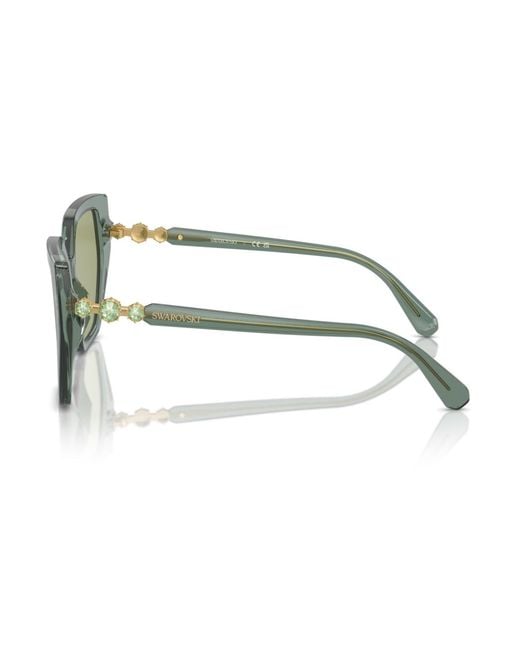 Swarovski Green Sunglasses