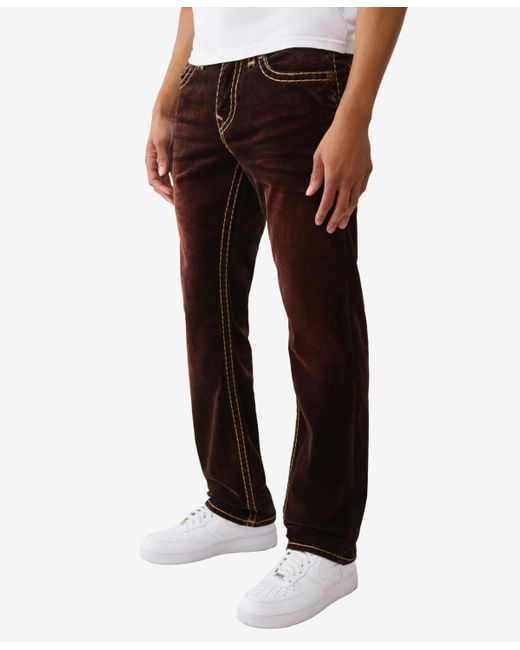 True Religion Black Ricky Super-t Flap Straight-fit Jeans for men