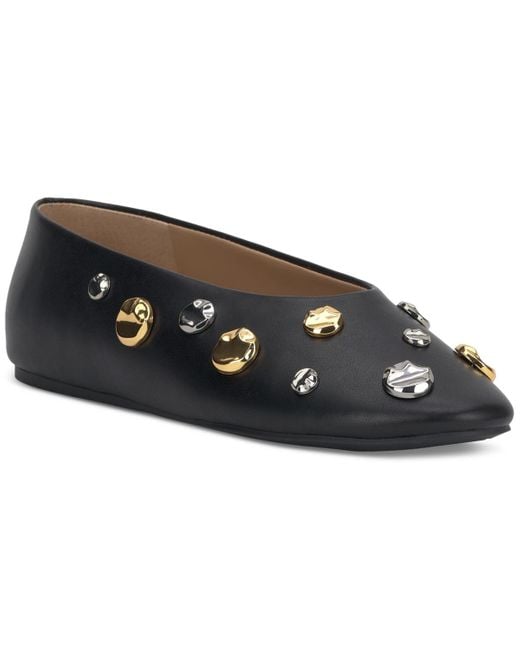INC International Concepts Black Rachany Hardware Flats