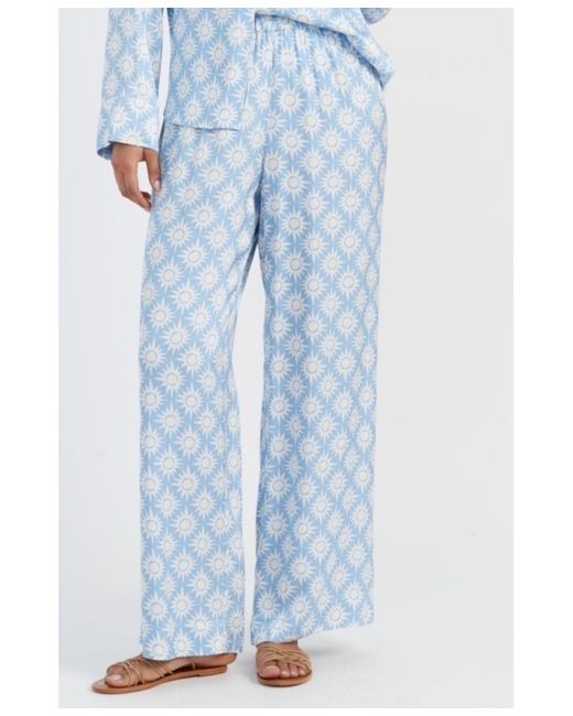 Chinti & Parker Blue Chinti And Parker Laura Whitmore Paradise Trousers