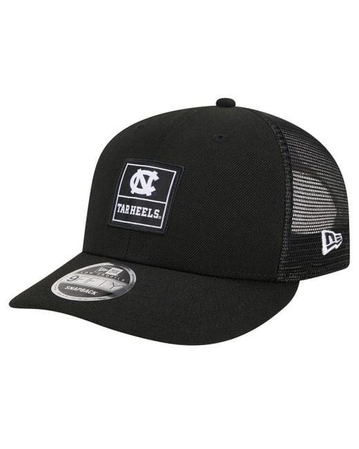 KTZ Black North Carolina Tar Heels Labeled 9fifty Snapback Hat for men