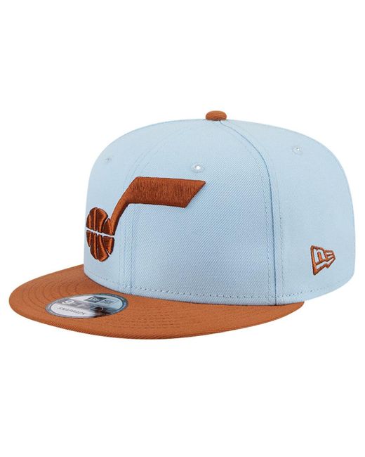 KTZ Blue /brown Utah Jazz 2-tone Color Pack 9fifty Snapback Hat for men