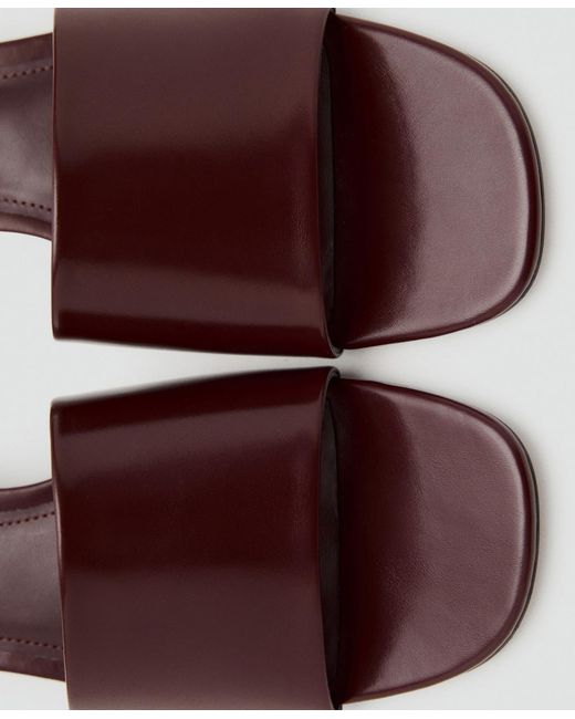 Mango Brown Block-heel Strap Sandals