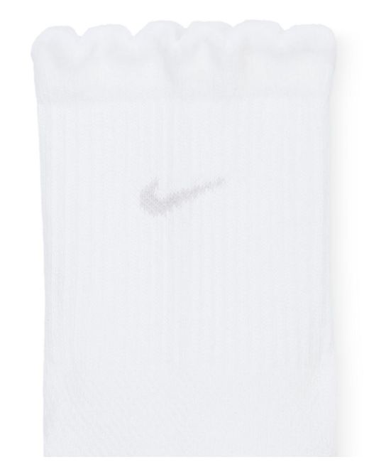 Nike White Everyday Elevated Mid-crew Socks for men