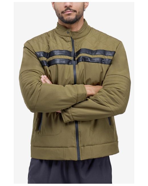 Xray Jeans Green Quilted Jacket for men