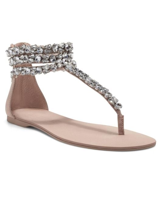 INC International Concepts Multicolor Aminah Abdul Jillil For Inc Sulina Embellished Flat Sandals, Created For Macy's