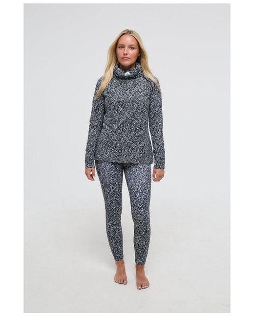 OOSC Gray Clothing High Neck Baselayer Top