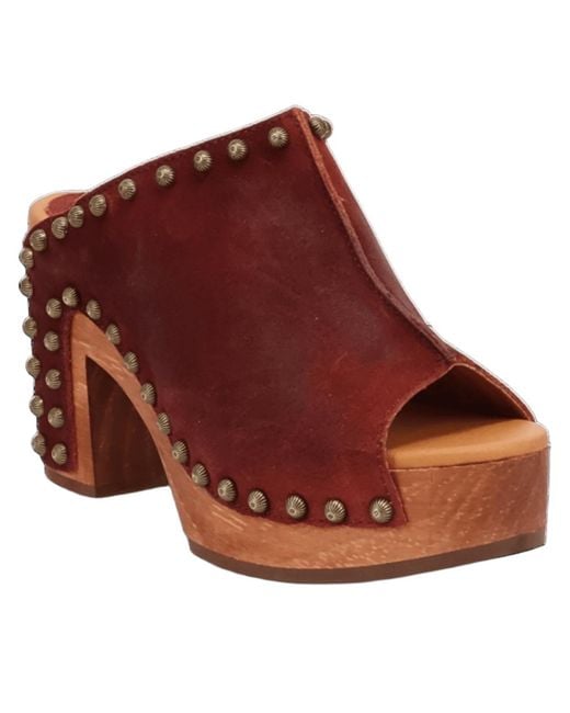 Dingo Red Echo Wooden Sandal