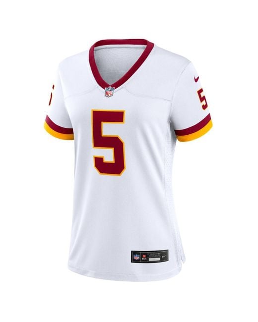 Nike White Jayden Daniels Washington Commanders Game Super Bowl Era Jersey