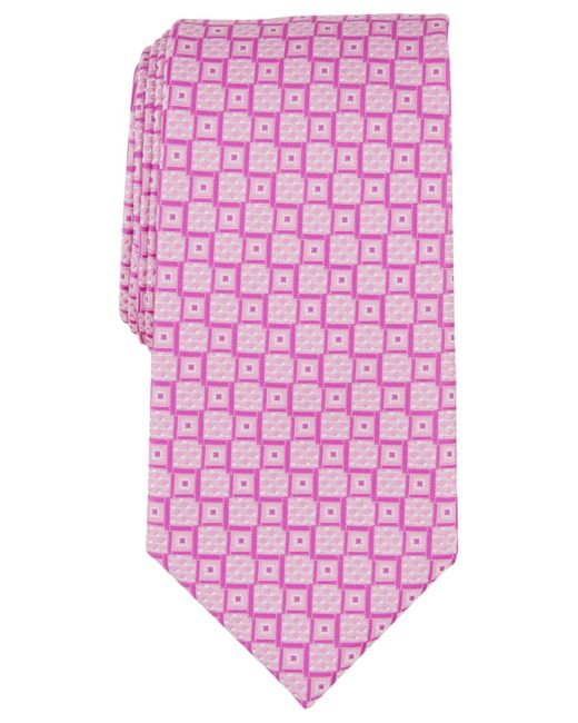 Perry Ellis Pink Randall Neat Square Tie for men
