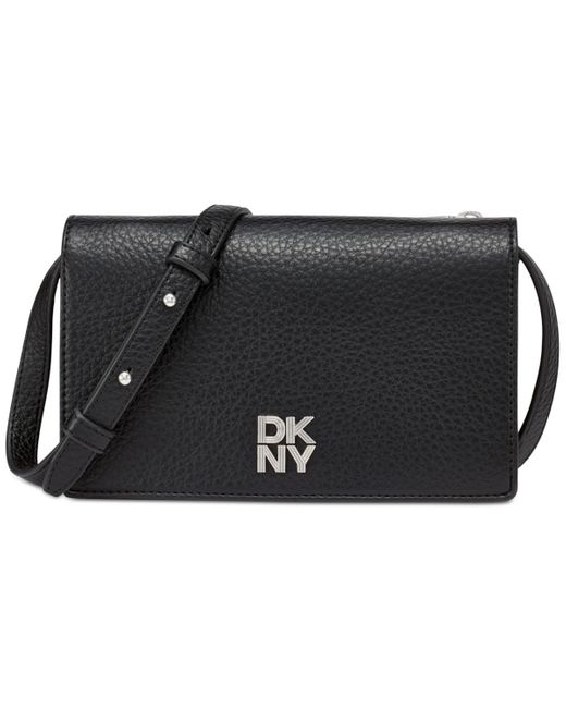 DKNY Black Etta Mini Wallet On A String