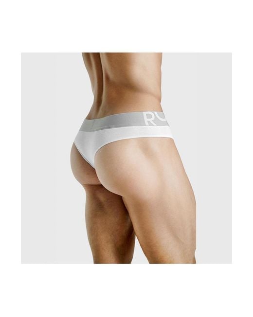 Rounderbum White Package Thong for men