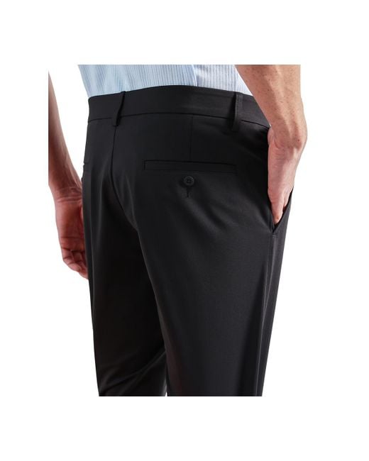 Haggar Blue Classic Fit Sport Travel Performance Dress Pants for men