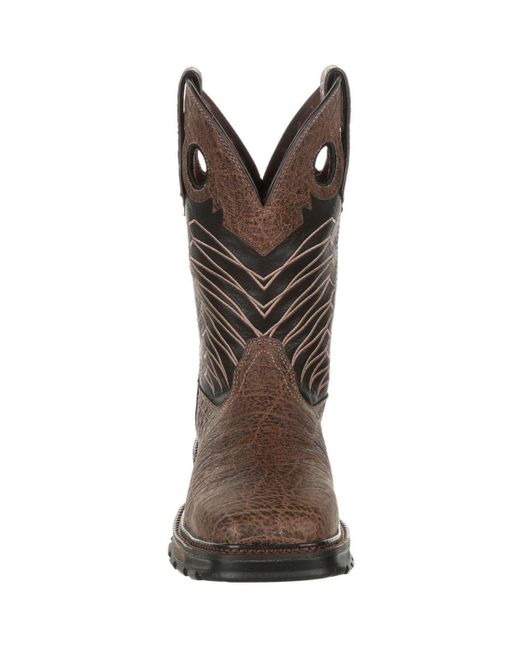 Durango Brown Maverick Xp Steel Toe Waterproof Western Work Boot for men