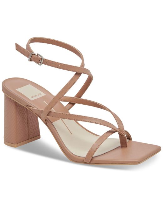 Dolce Vita Paroo Square-toe Strappy Block-heel Sandals | Lyst