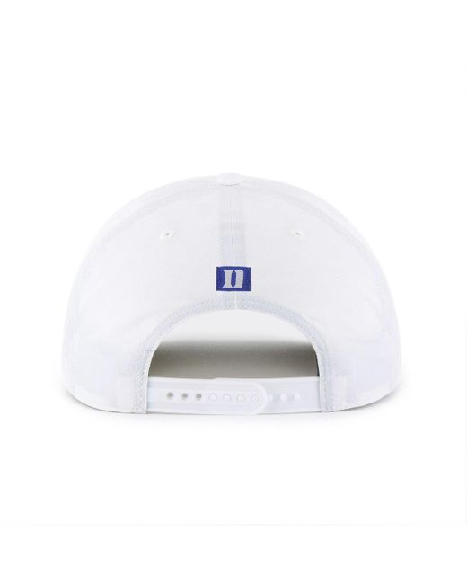 '47 White Duke Blue Devils Fairway Hitch Adjustable Hat for men
