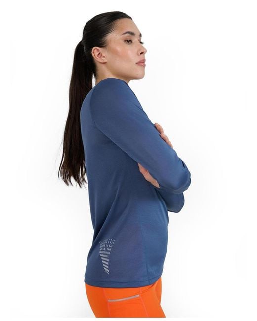 4F Blue Quick-drying Running Longsleeve