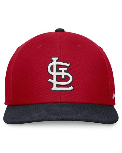 Nike Red/navy St. Louis Cardinals Evergreen Two-tone Snapback Hat for men