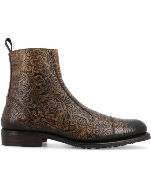 Taft Brown The Lewis Sidezip Boot for men