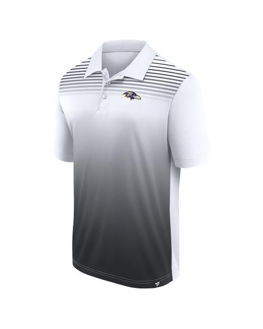 LOGO ATHLETIC Gray White/black Baltimore Ravens Sandlot Game Polo Shirt for men